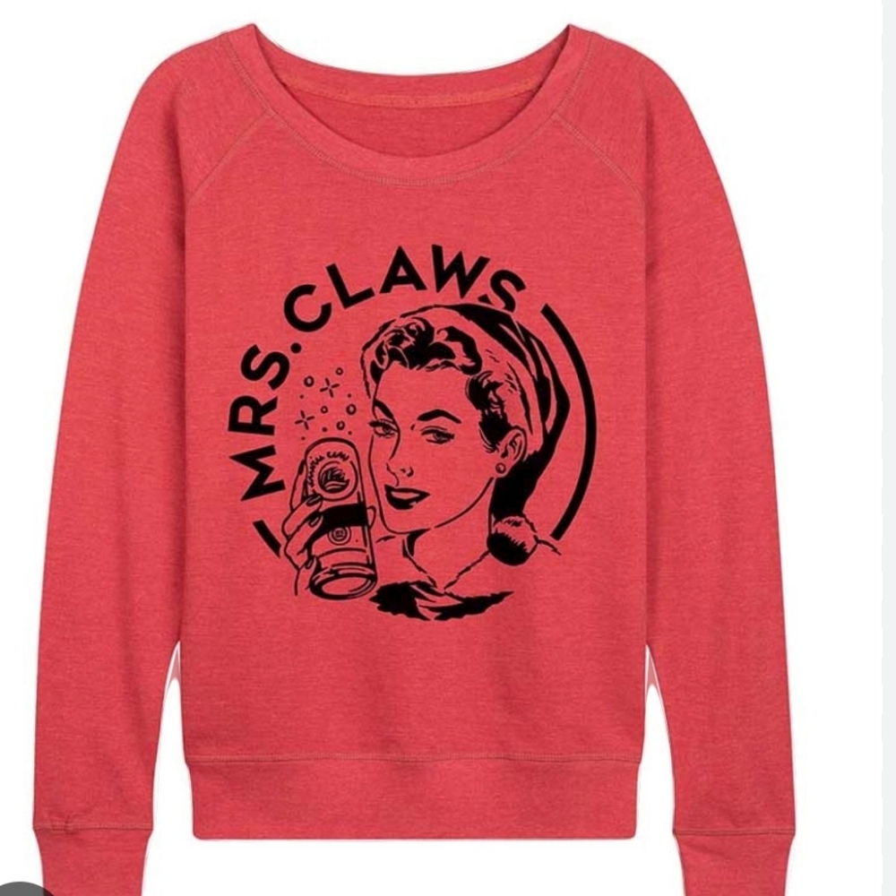"Mrs. Claws" Holiday Graphic Pullover - Picture 3 of 7